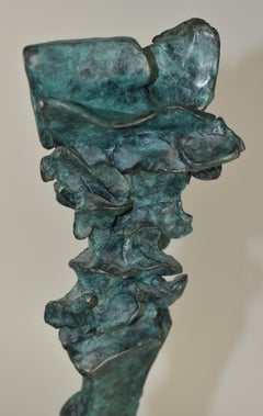 Modern Abstract Art Bronze Sculptor Sanford Decker, Patina