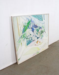 Modern Abstract Art Oil Painting on Canvas Still Life by Jane Piper