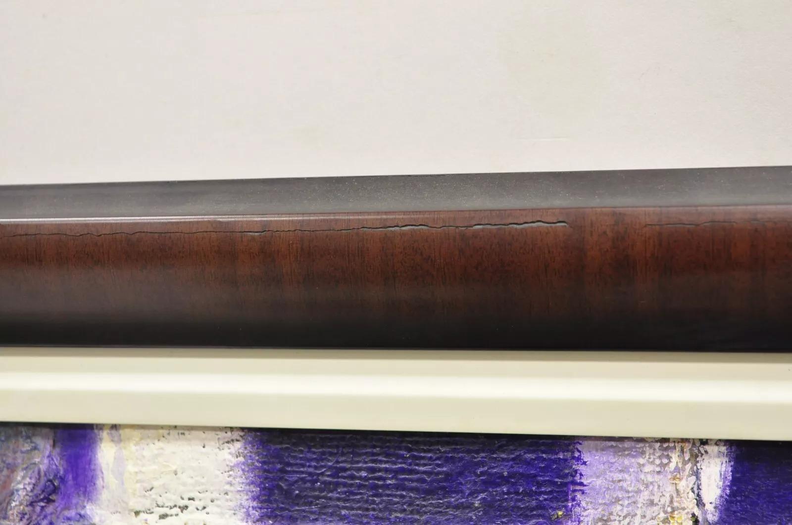 Pintura abstracta moderna azul y morada acrílico sobre lienzo grande firmada Pentkoff en venta 1