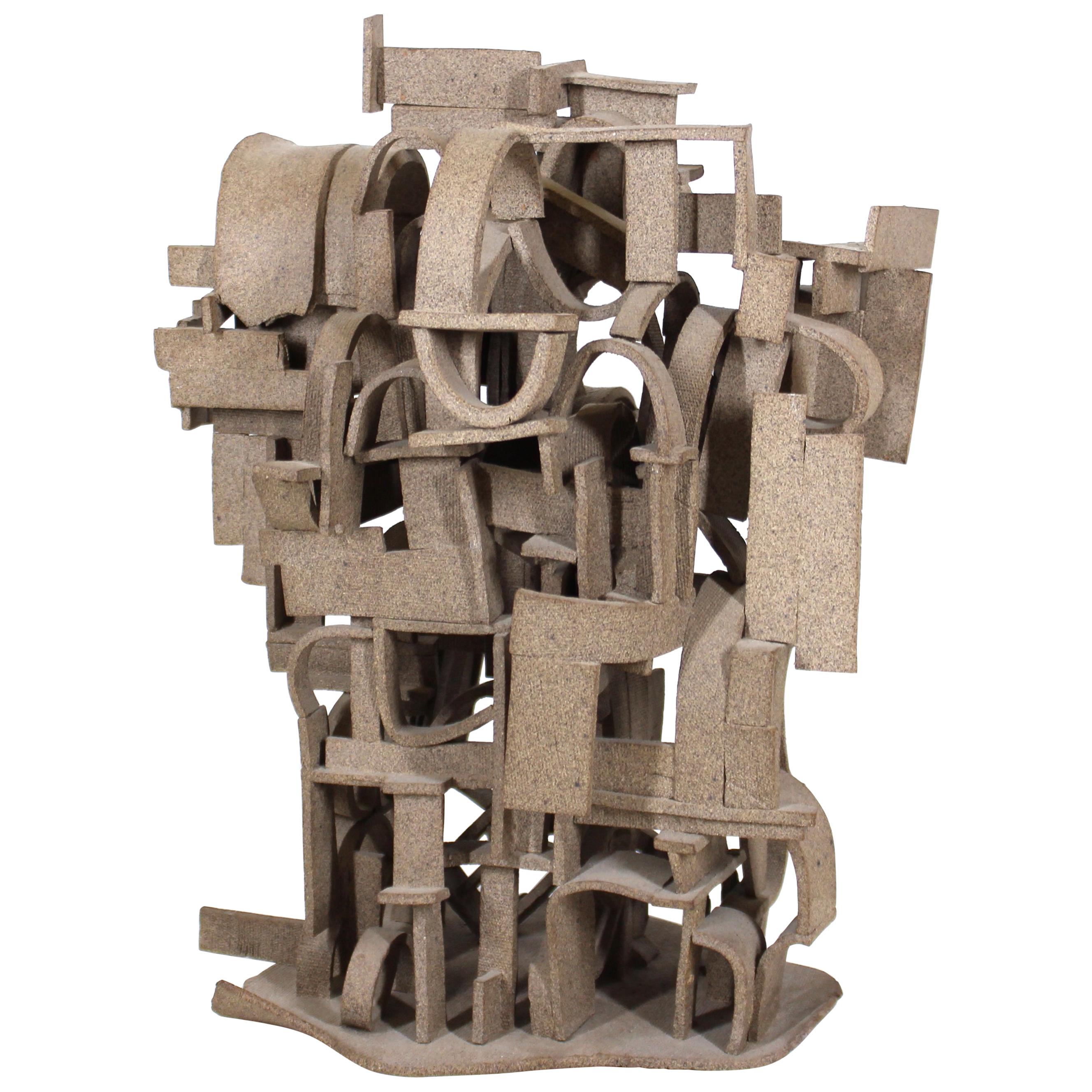 Modern Abstract Brutalist Composite Sculpture