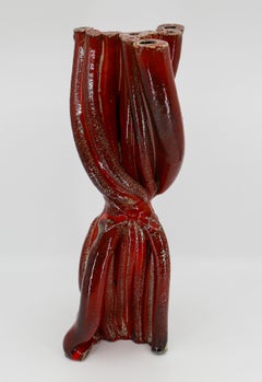 Mid-Century Modern Abstract Ceramic Vase Sculpture from the 1960s