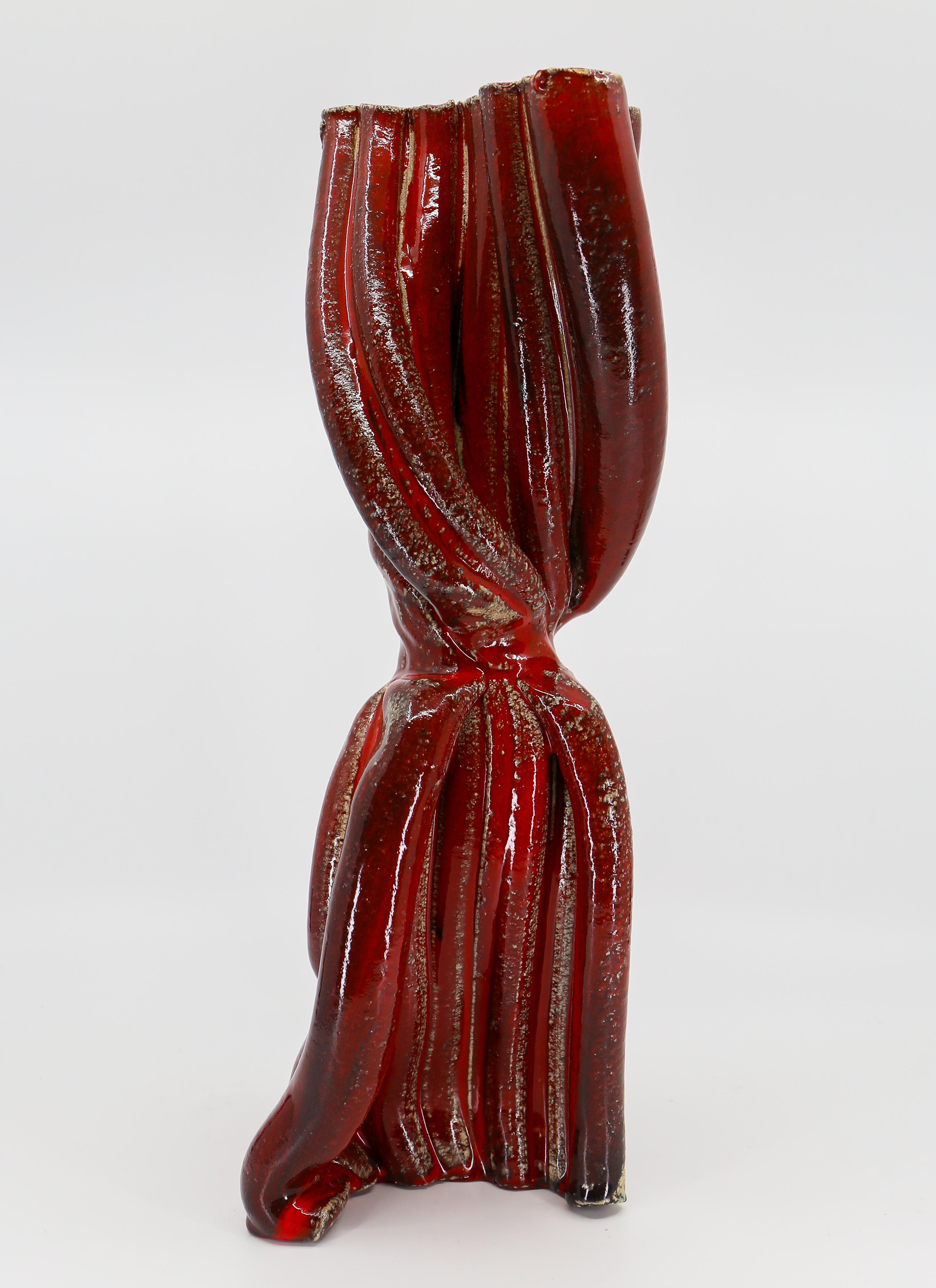 Modern Abstract Brutalist Design Vase Sculpture For Sale 2