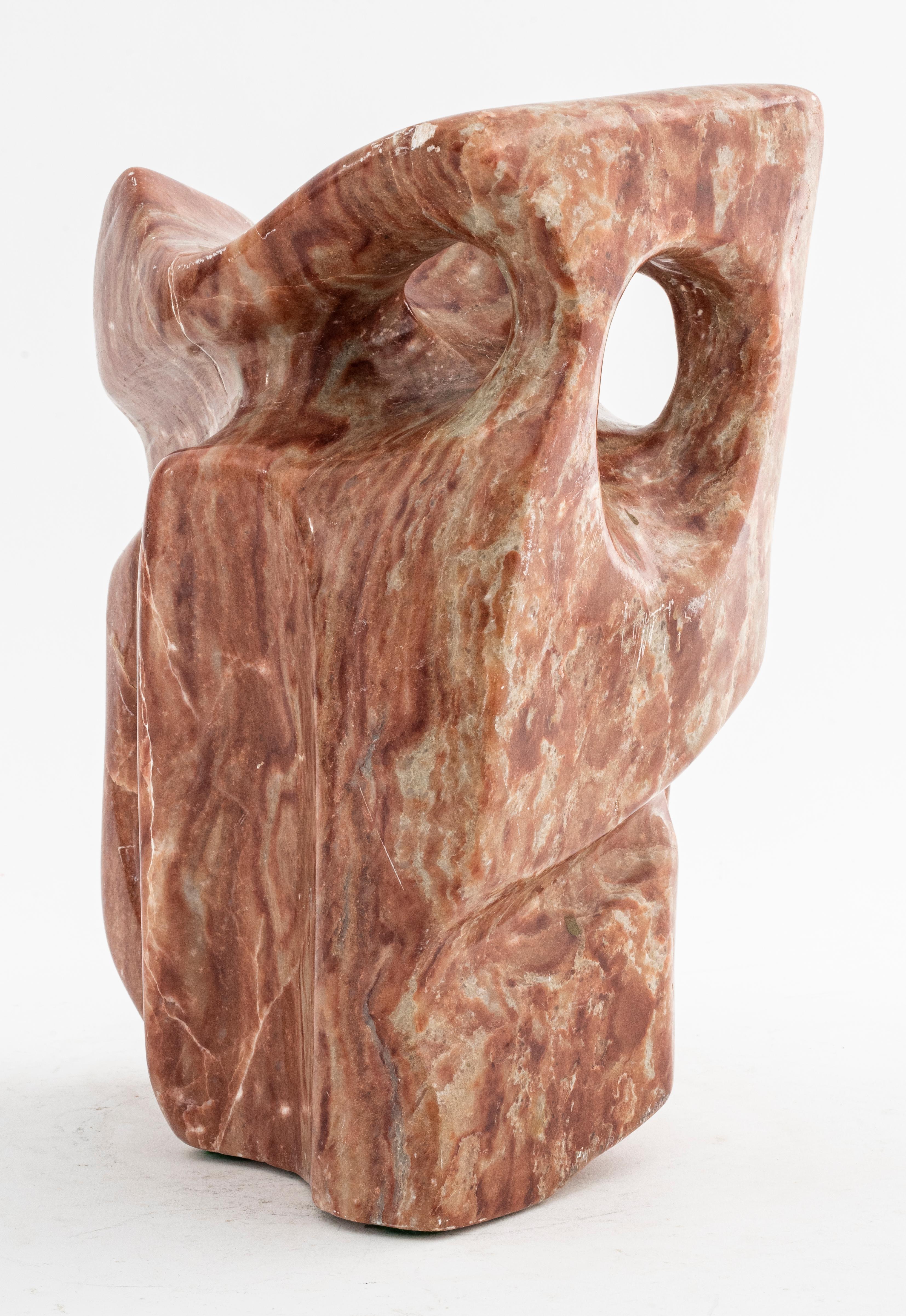Modern Abstract Carved Marble Sculpture 2