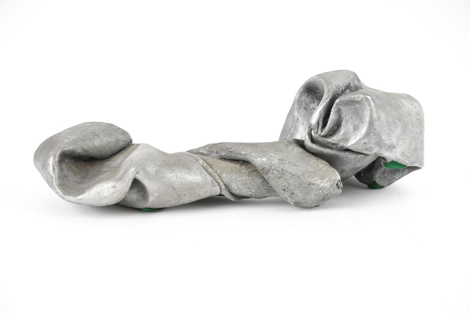 Modern Abstract Cast Aluminum Sculpture For Sale 4