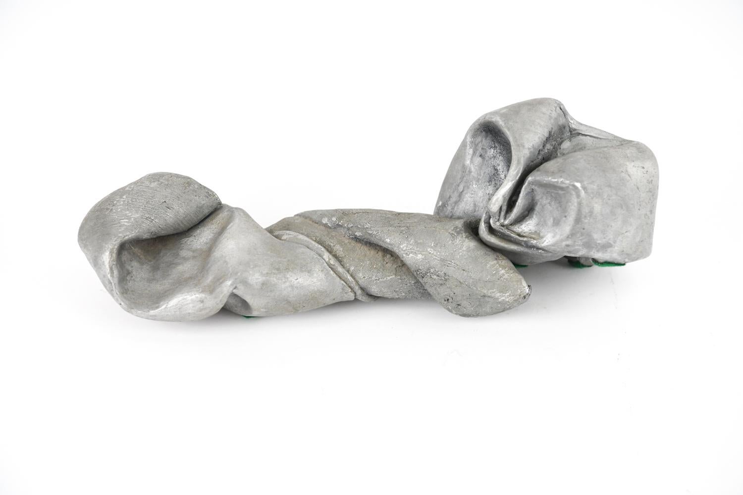 Modern Abstract Cast Aluminum Sculpture For Sale 5