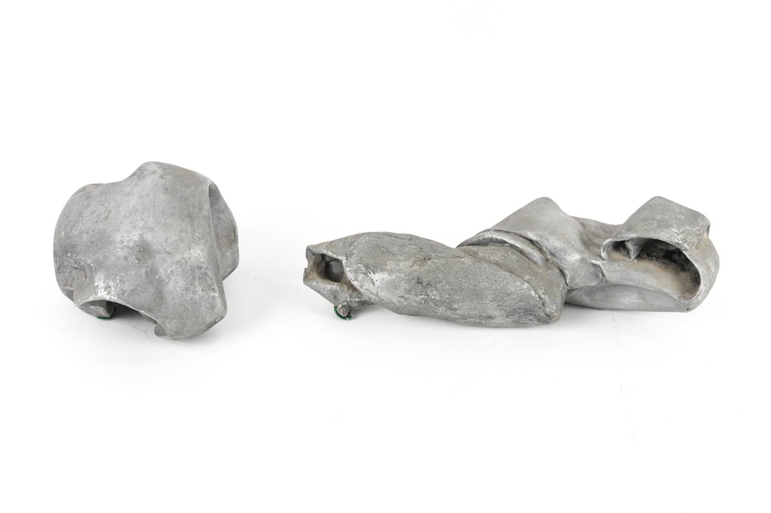 Modern Abstract Cast Aluminum Sculpture For Sale 7