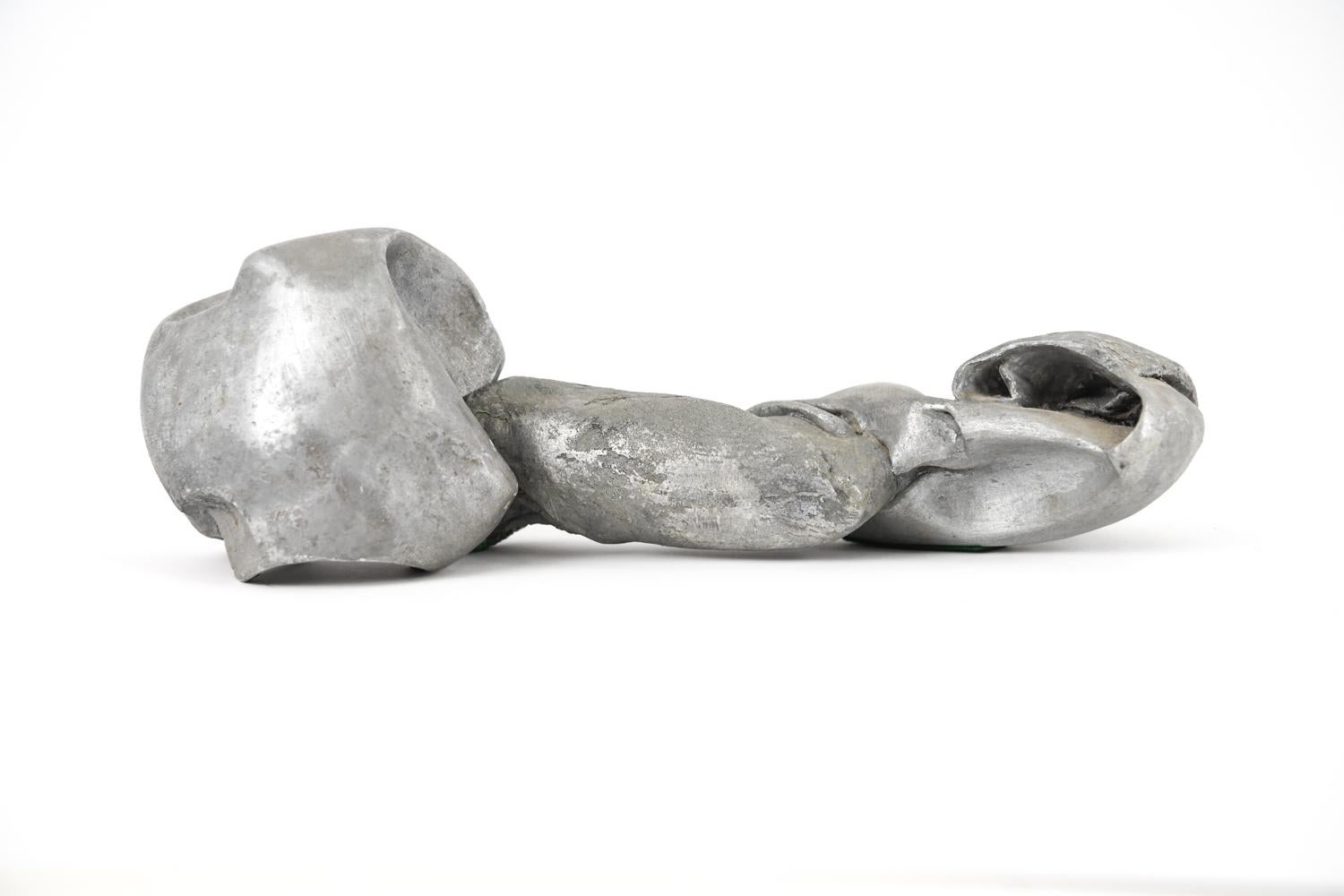 Mid-Century Modern Sculpture abstraite moderne abstraite en aluminium coulé en vente