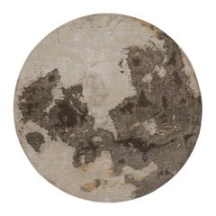 Moderner abstrakter Teppich in Beige-Braun, Taupe und Goldakzenten