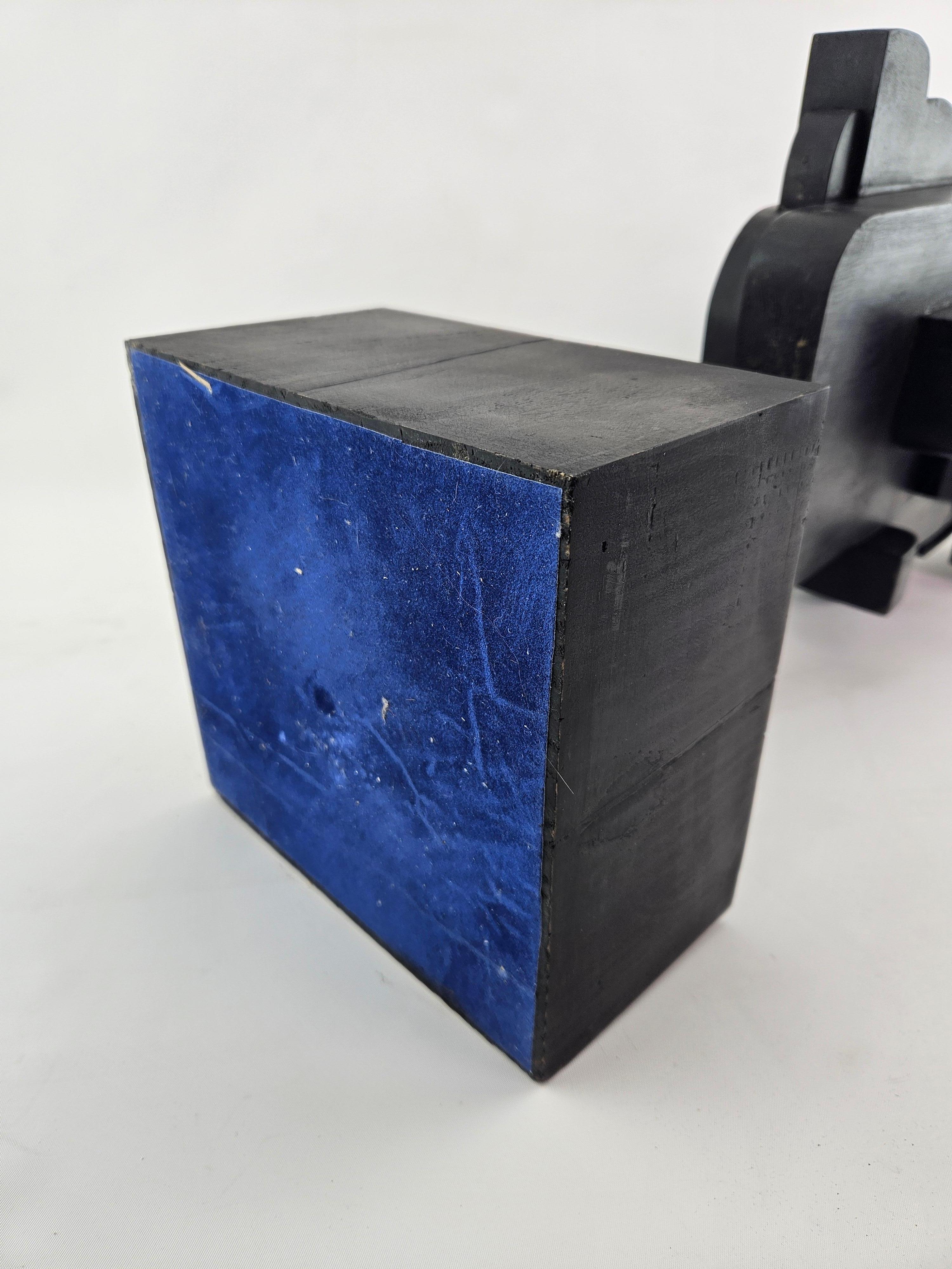 Modern Abstract Constructivist Wood Sculpture Signed Czeslaw Budny For Sale 10