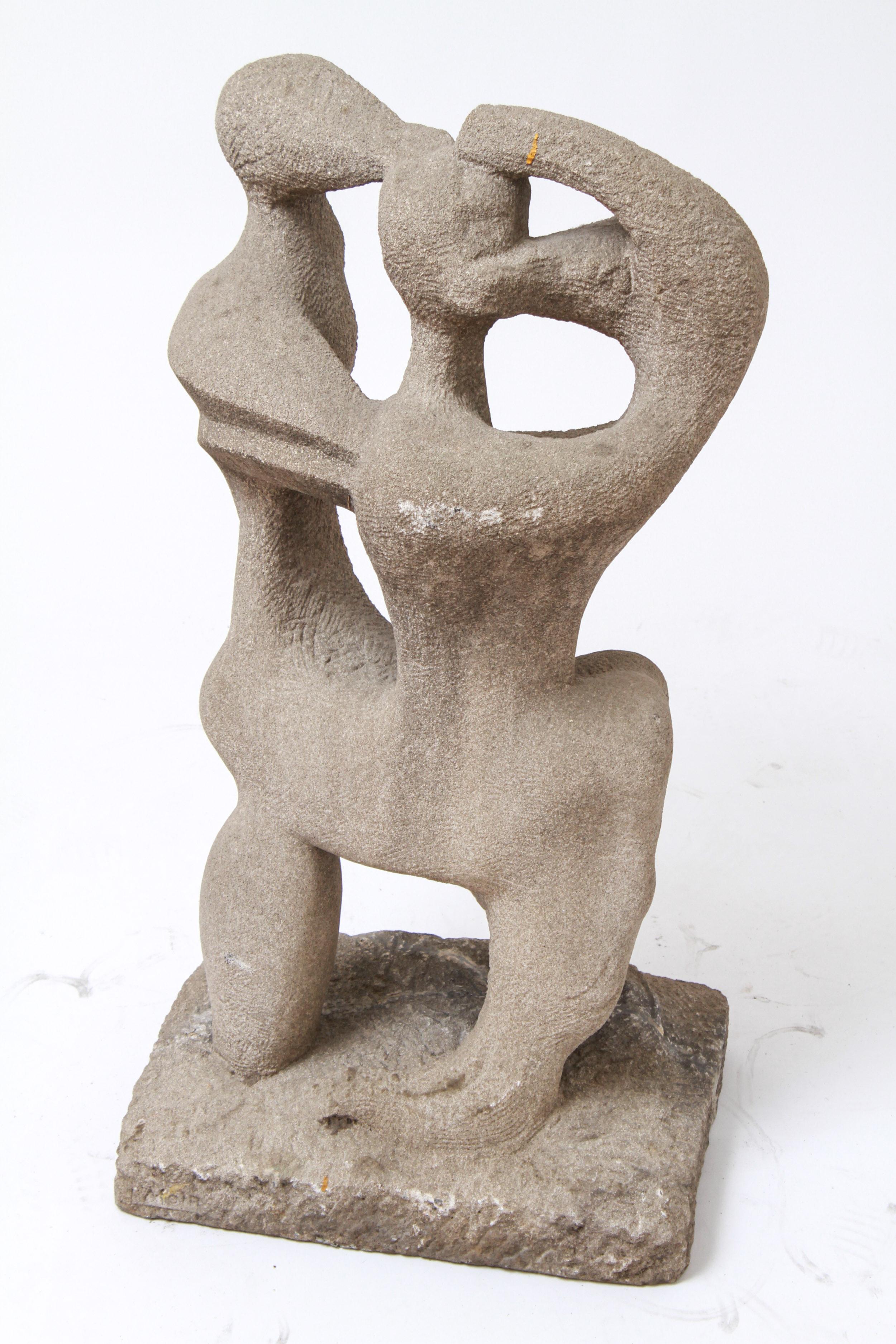 Modern Abstract Figural Sculpture In Concrete 2
