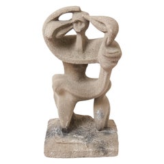 Modern Abstract Figural Sculpture In Concrete