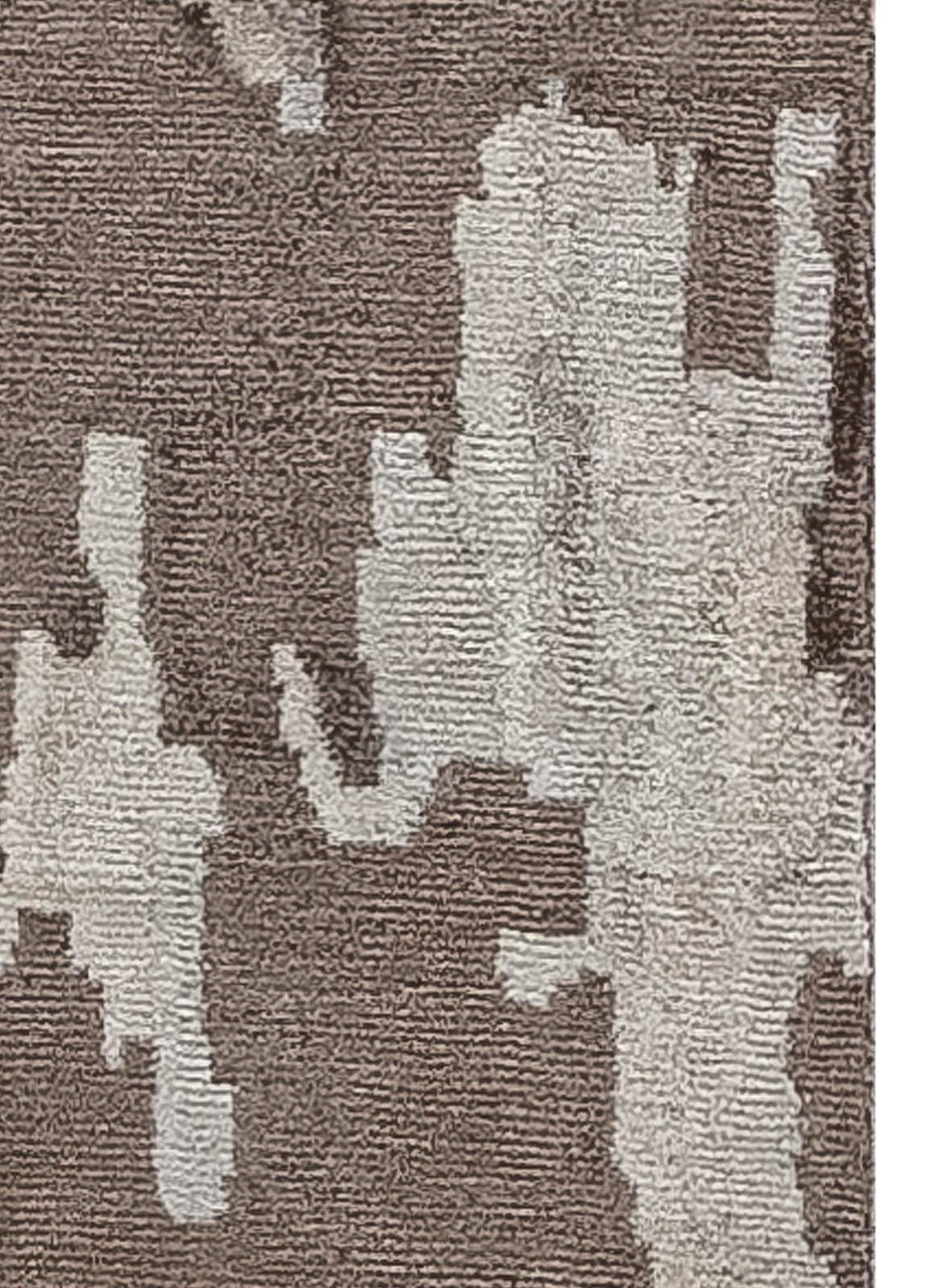 Moderne Tapis de couloir moderne et abstrait en soie fait à la main par Doris Leslie Blau en vente