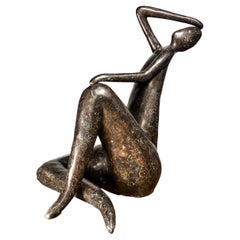 Modern Abstract Lady Bronze Sculpture