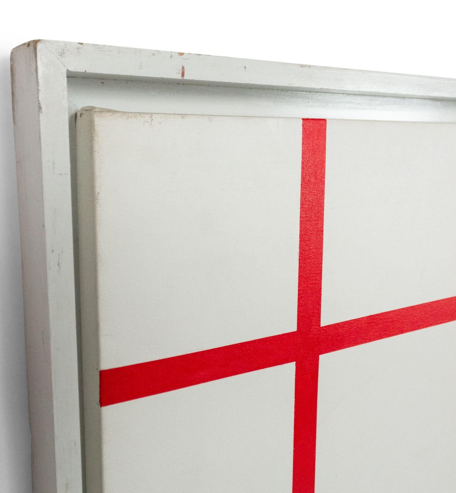 Modernes Gemälde mit abstrakten Linien (20. Jahrhundert) im Angebot