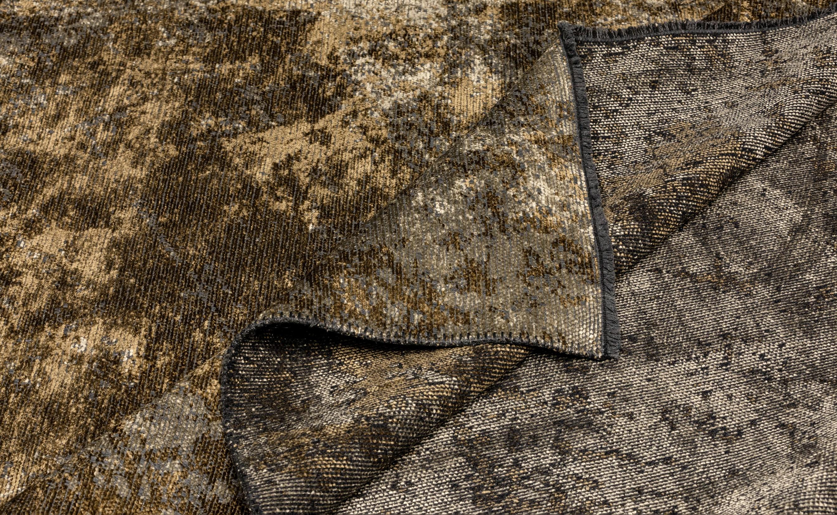 En vente :  (Marron) Tapis de luxe abstrait moderne 2