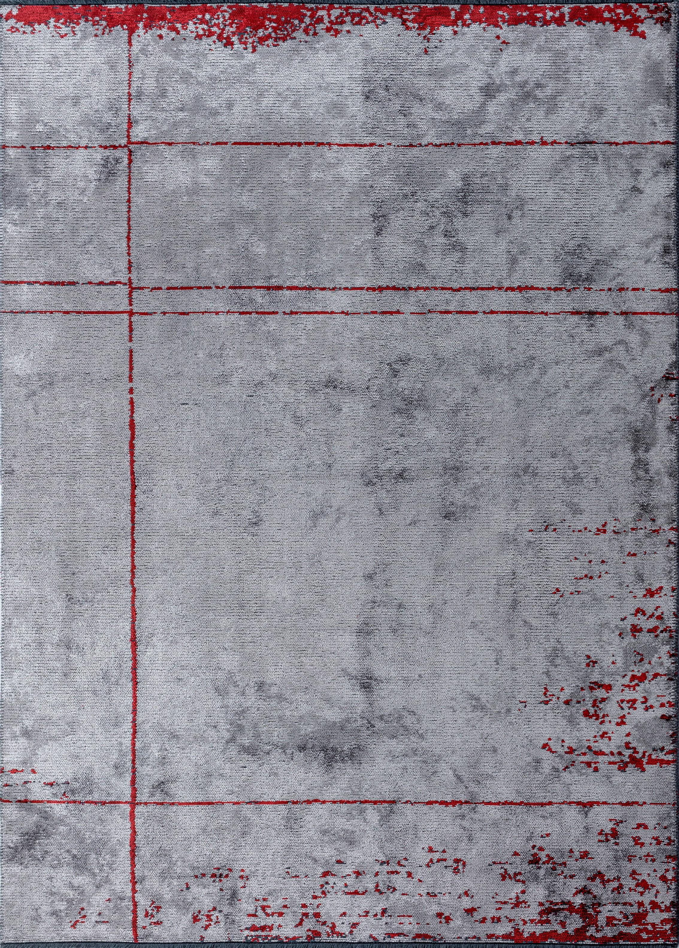 En venta: Alfombra de lujo abstracta moderna  (Gris)