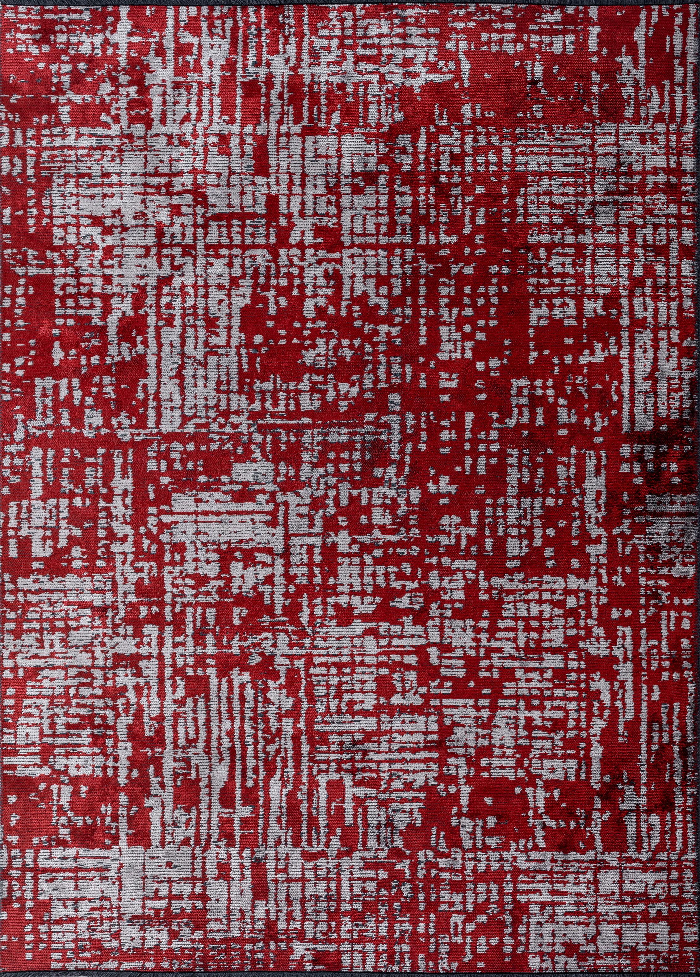 For Sale:  (Red) Modern Abstract Luxury Area Rug