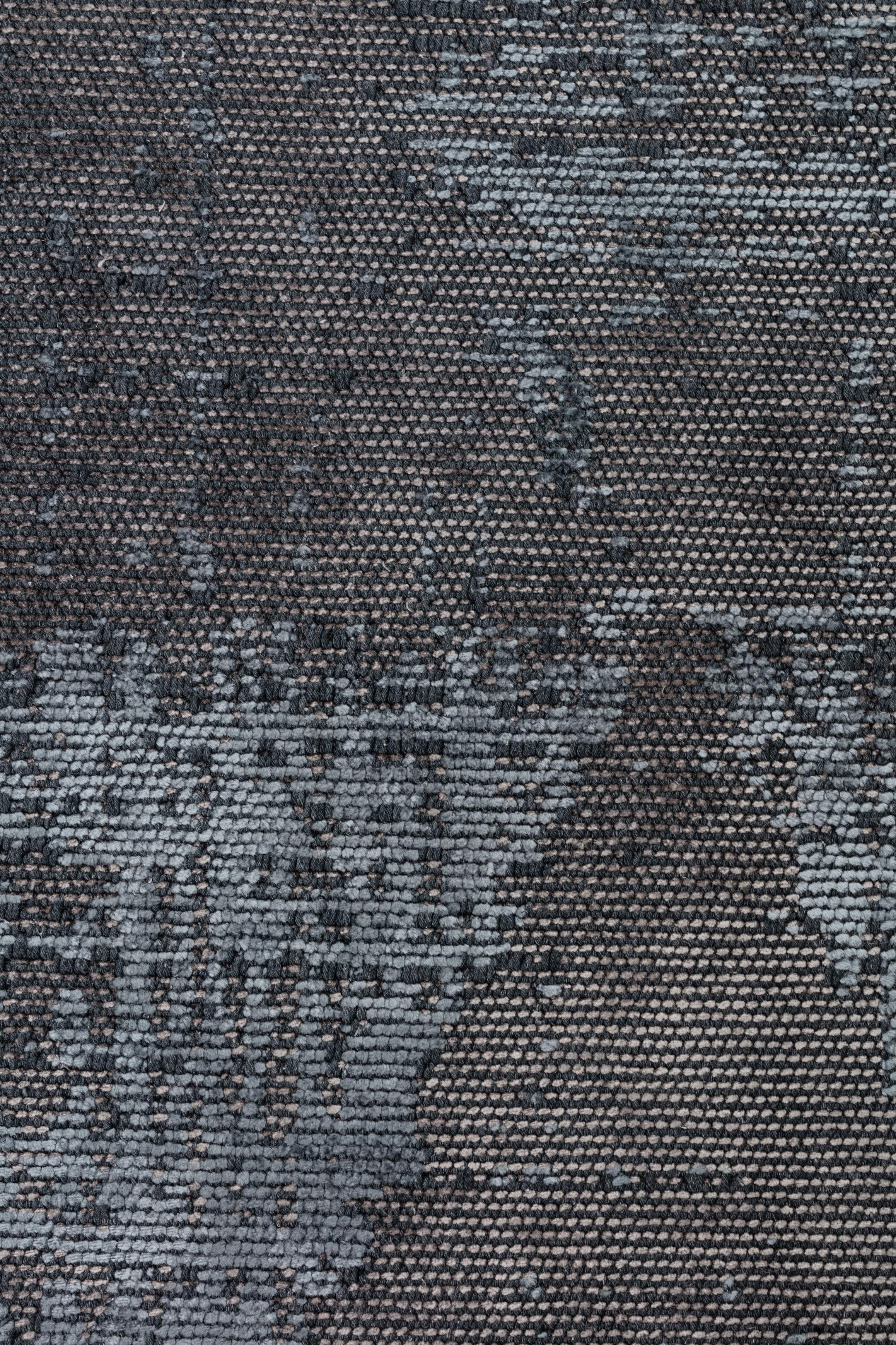 En venta: Moderno  Alfombra de lujo abstracta  (Gris) 4