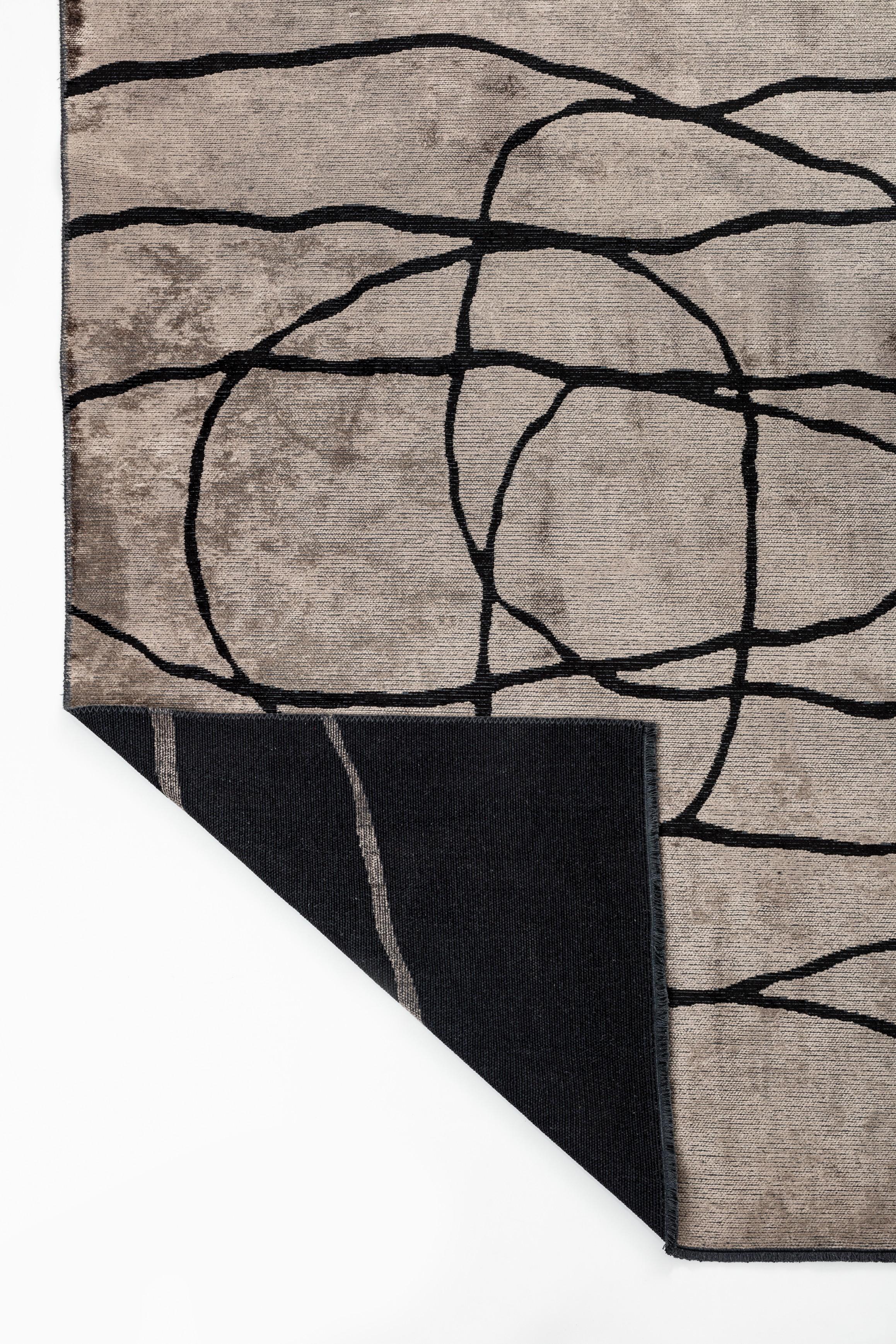 En vente :  (Gris) Tapis de luxe abstrait moderne 3