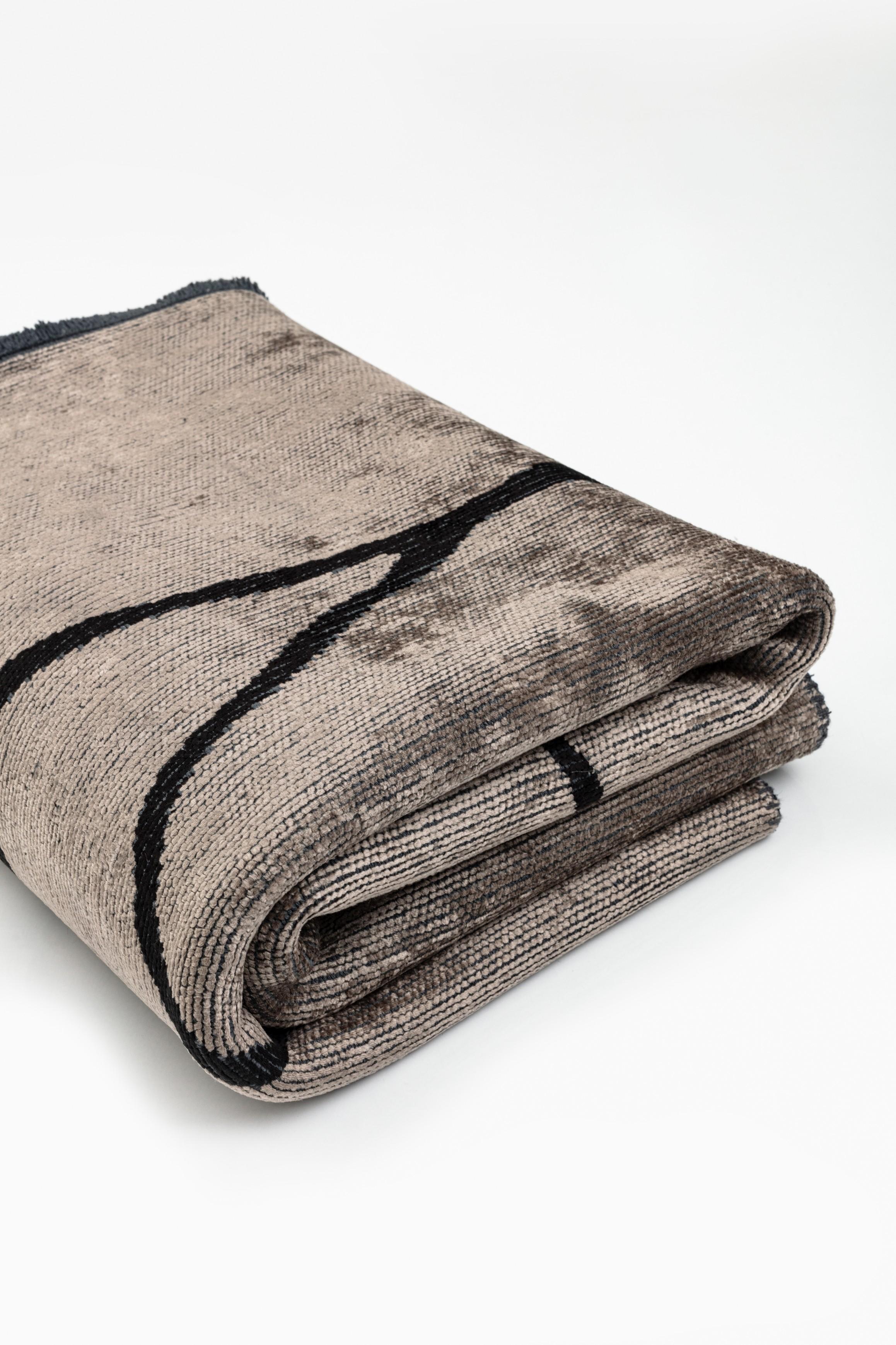 En vente :  (Gris) Tapis de luxe abstrait moderne 4