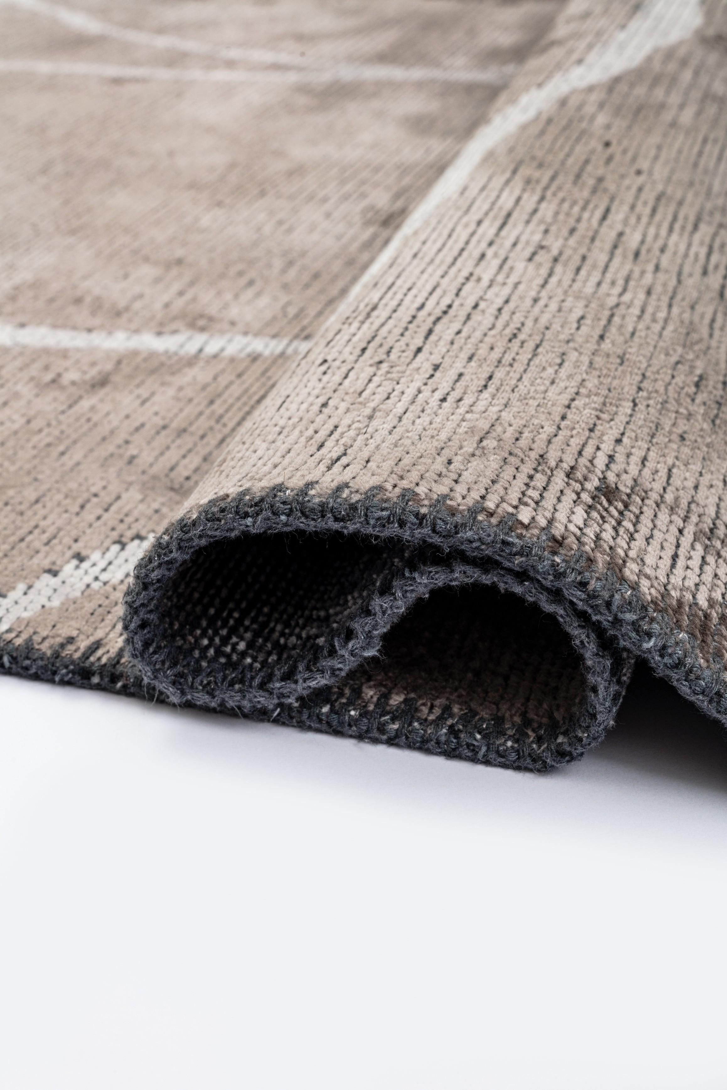 En vente :  (Gris) Tapis de luxe abstrait moderne 2