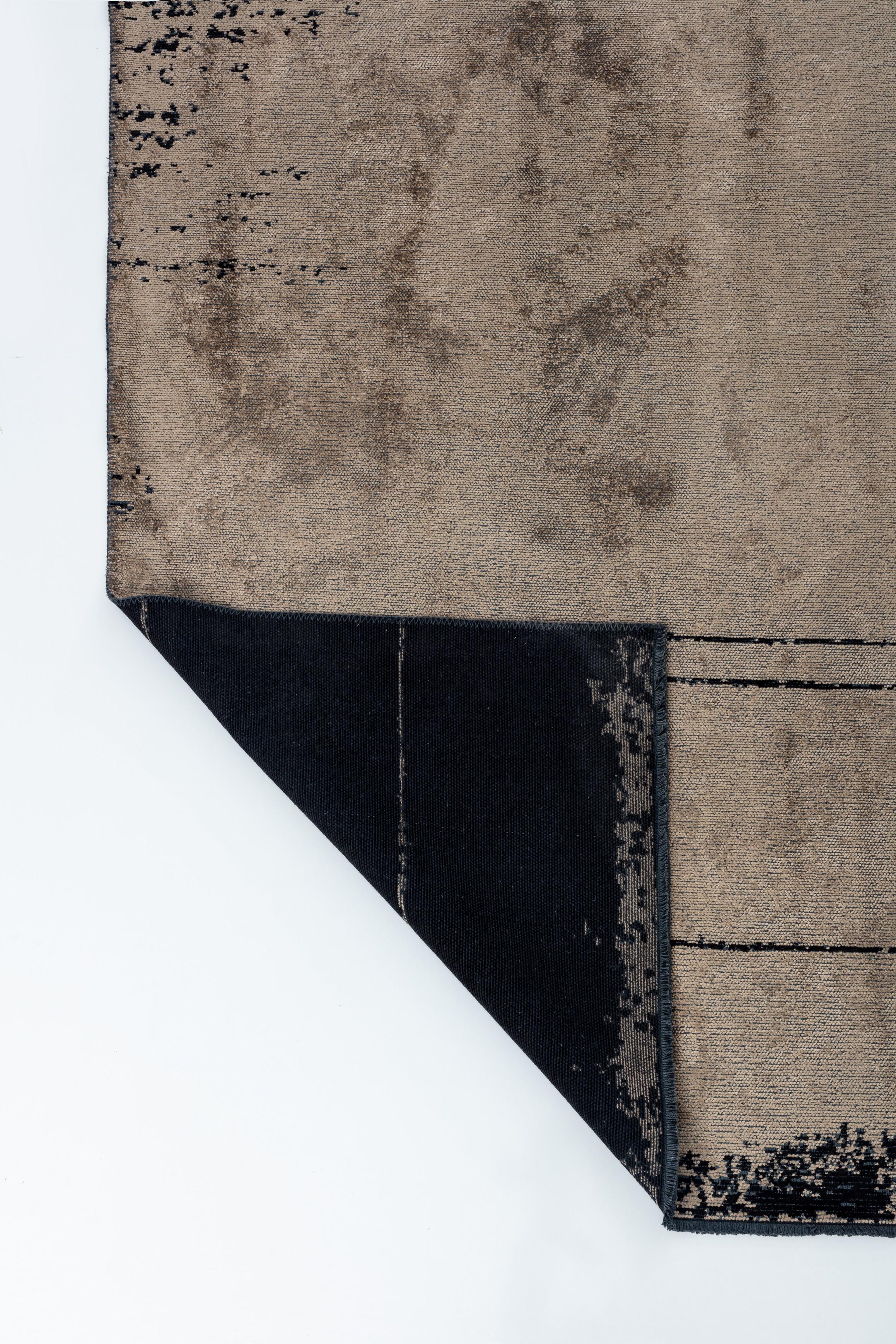 En venta: Alfombra de lujo abstracta moderna  (Negro) 3