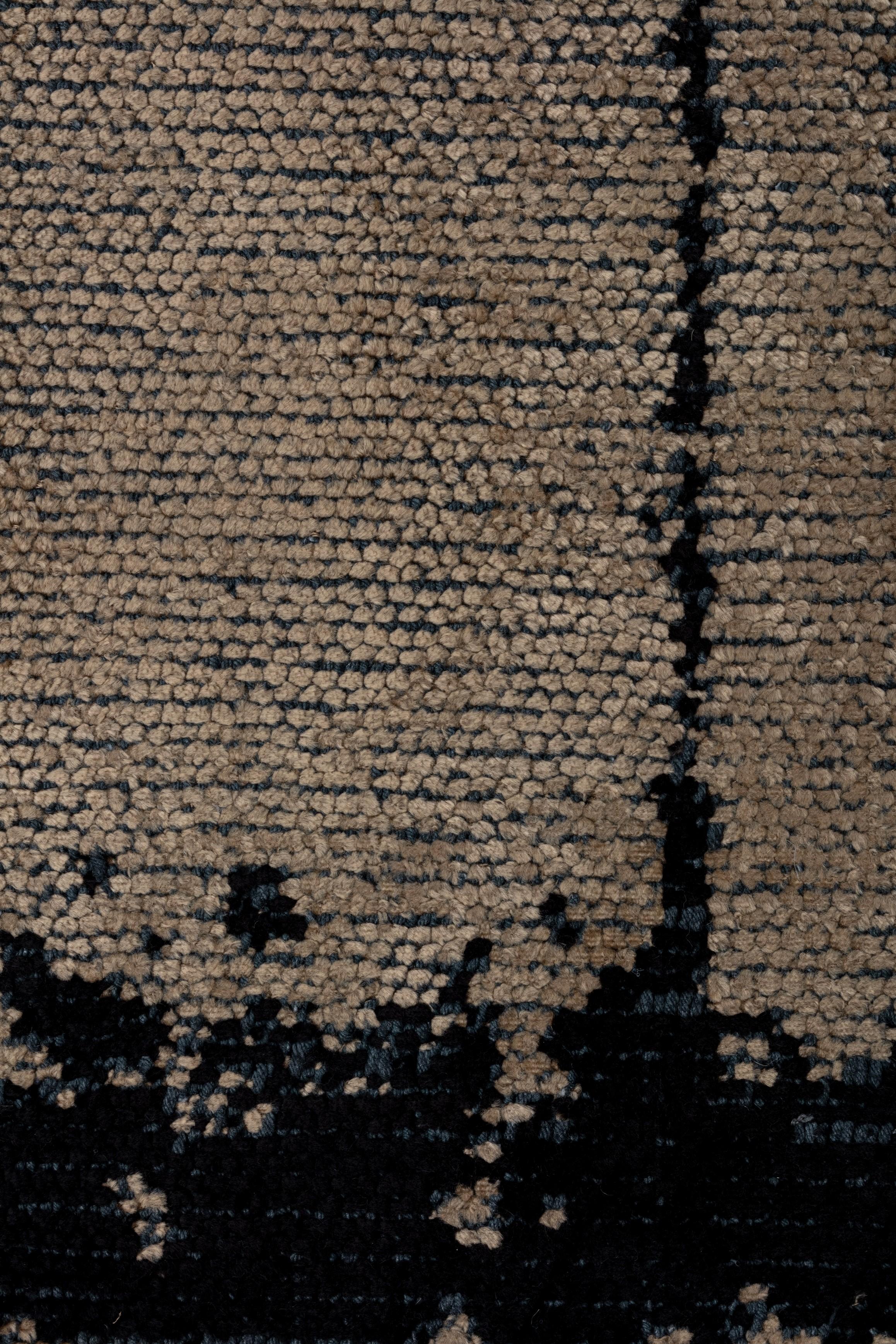For Sale:  (Black) Modern  Abstract Luxury Area Rug 5