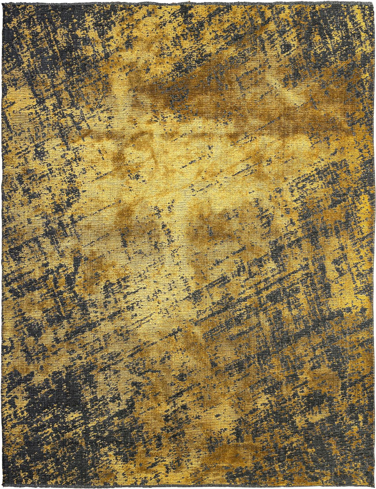 En vente :  (Jaune) Tapis de luxe abstrait moderne