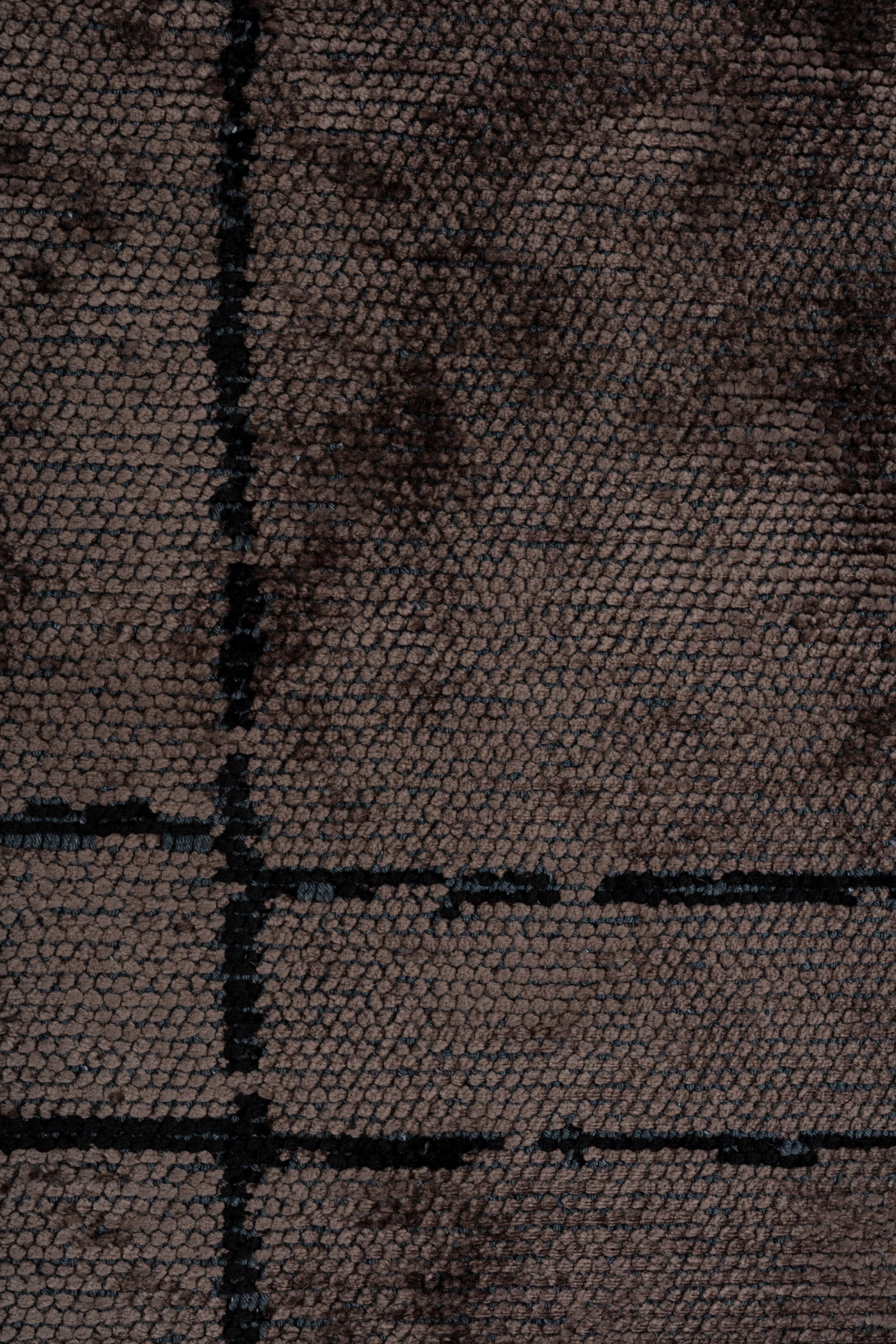 For Sale:  (Brown) Modern  Abstract Luxury Area Rug 5