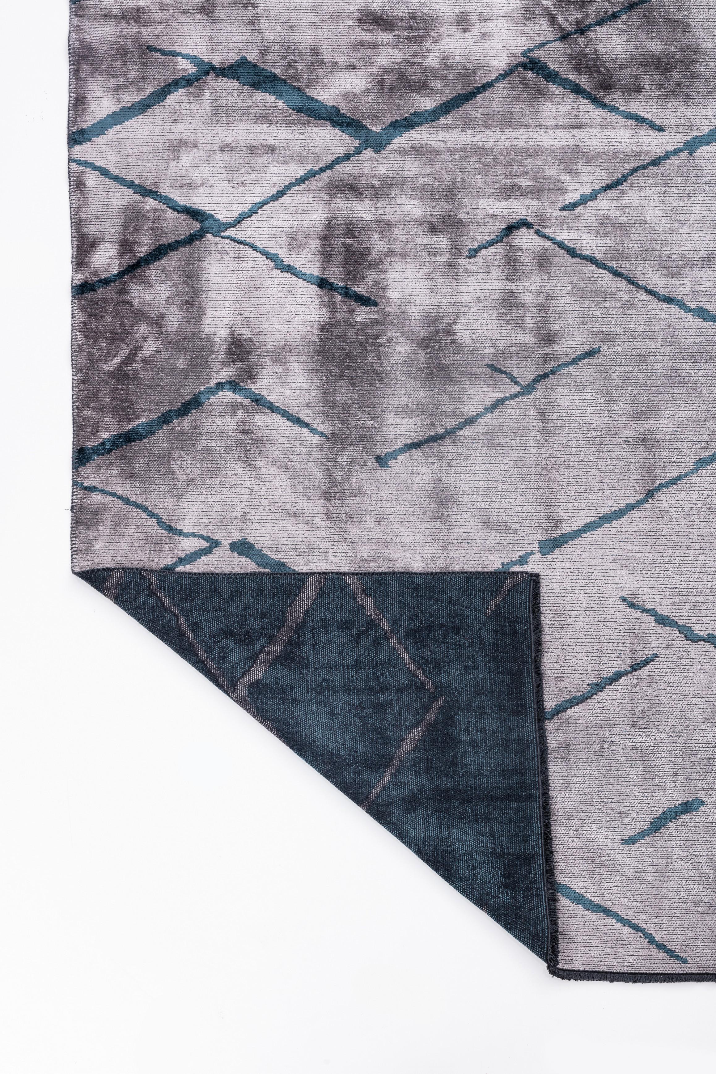 Im Angebot: Moderner abstrakter Luxus-Teppichboden,  (Grau) 3