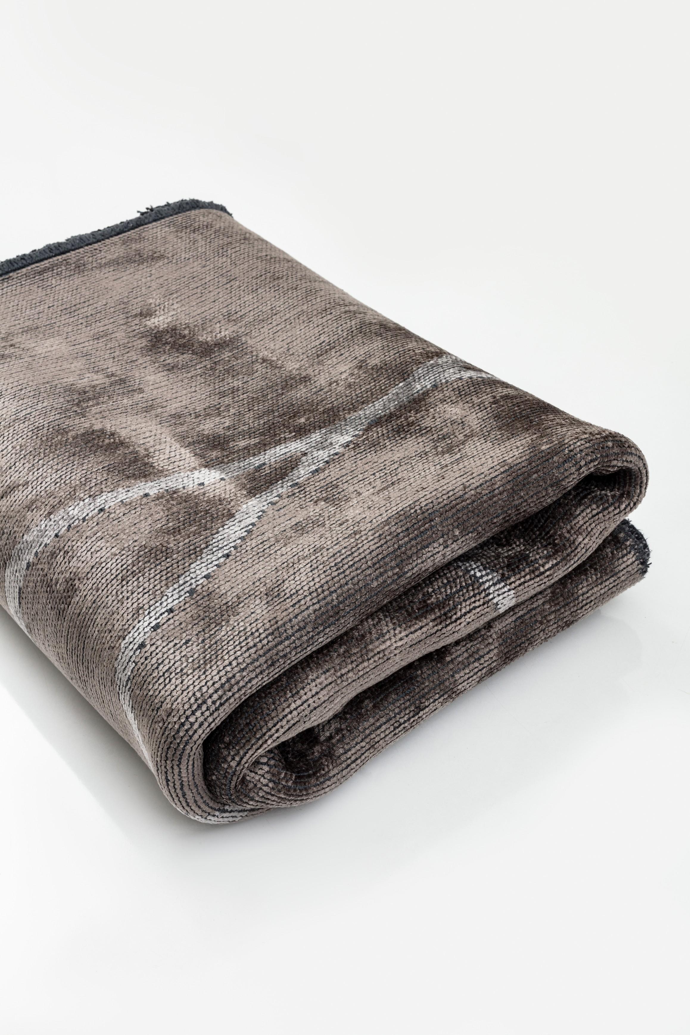 En vente :  (Gris) Tapis de luxe abstrait moderne 4