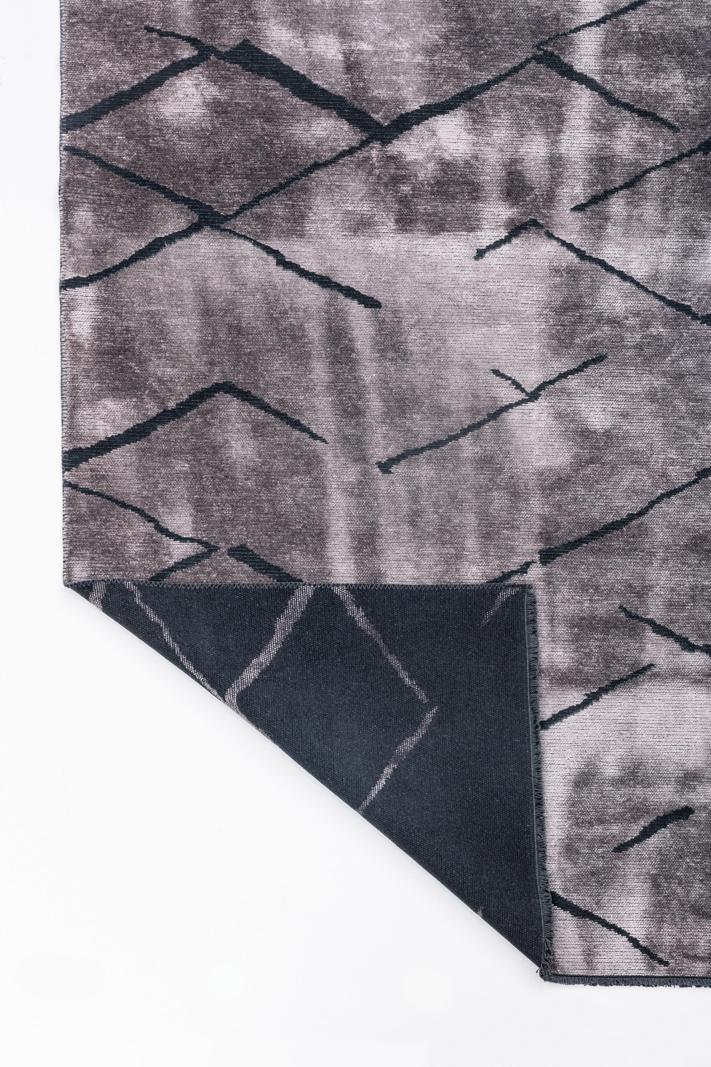 Im Angebot: Moderner abstrakter Luxus-Teppichboden,  (Grau) 3