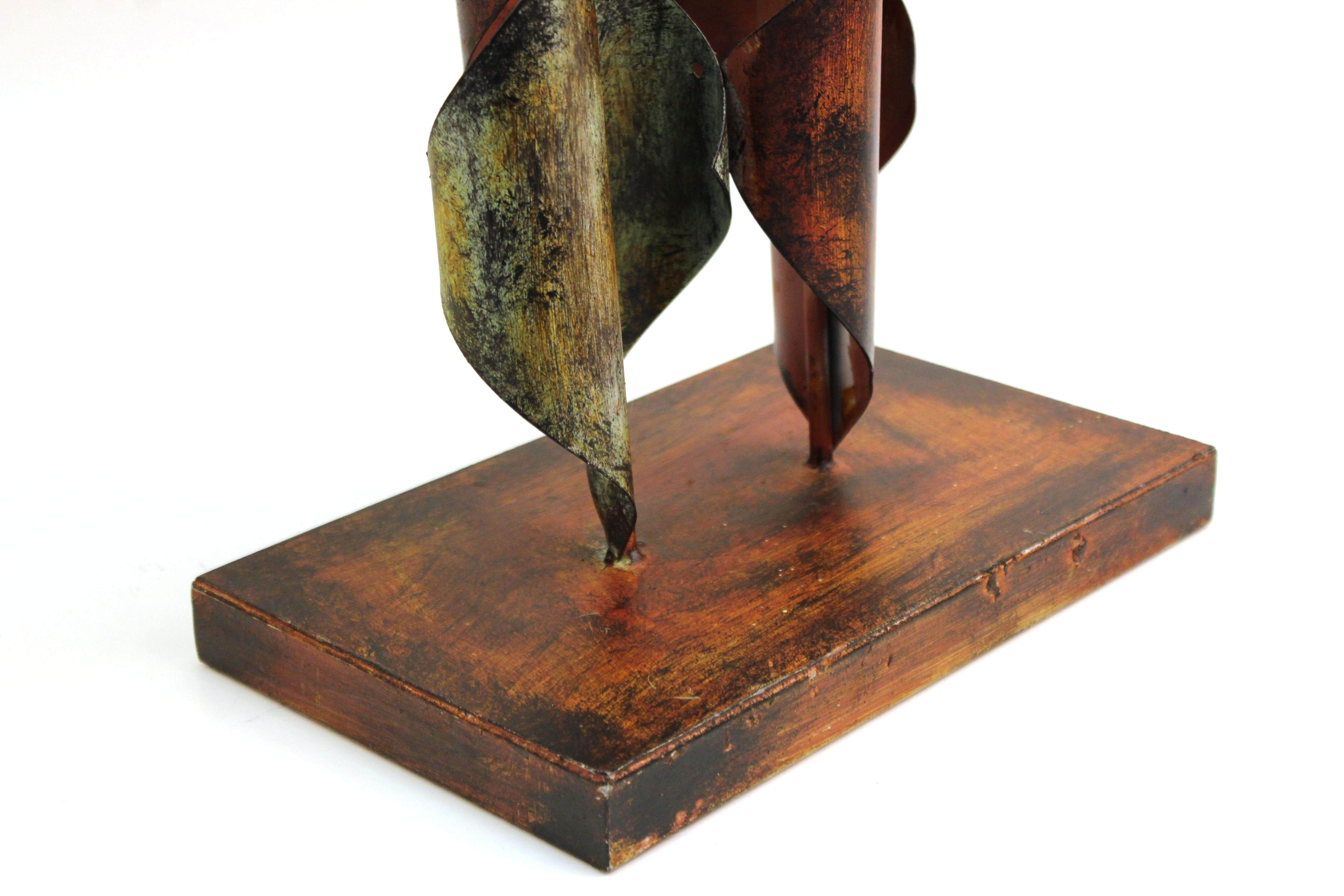 Modern Abstract Metal Sculpture in Style of Curtis Jere For Sale 6