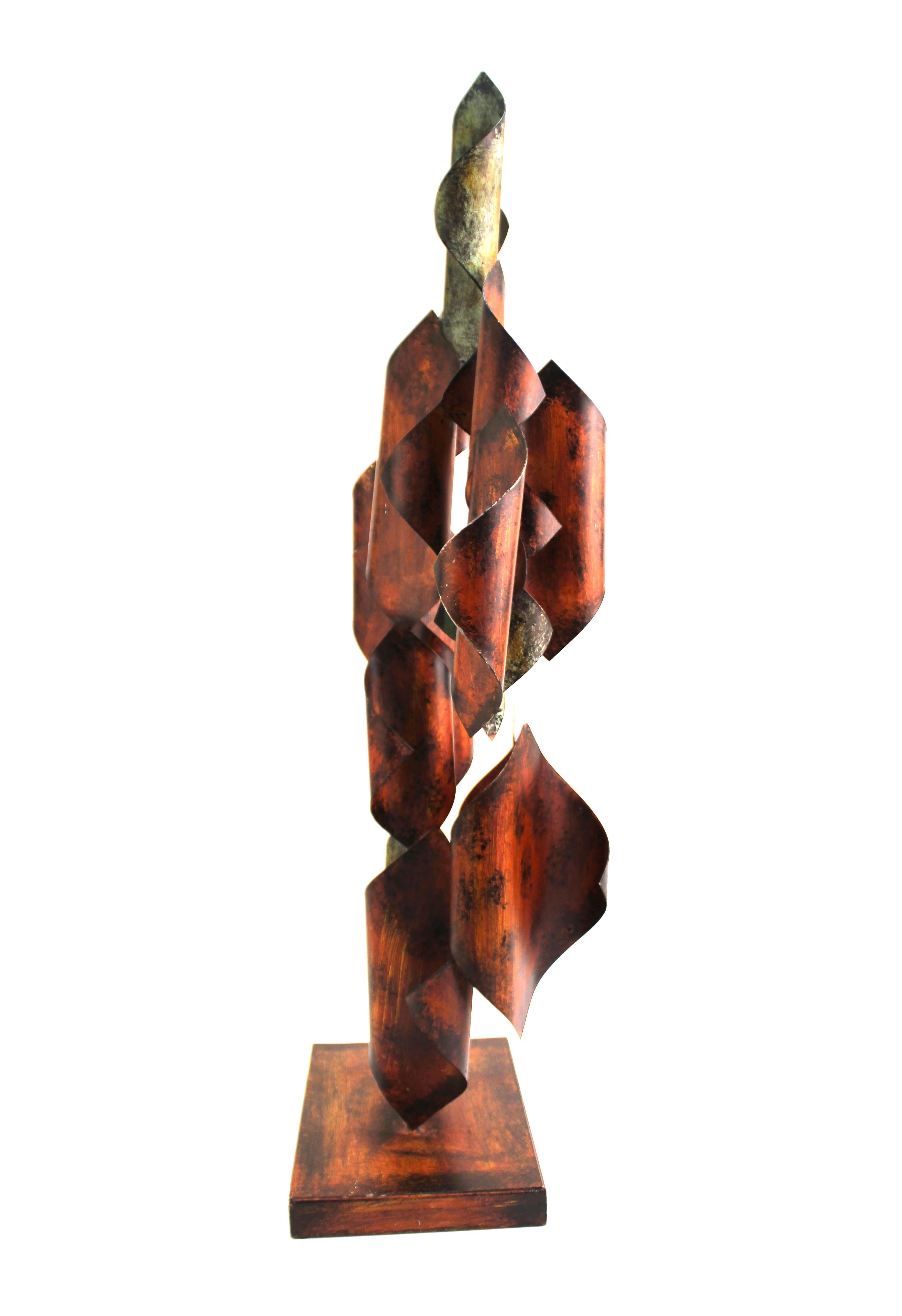 20th Century Modern Abstract Metal Sculpture in Style of Curtis Jere