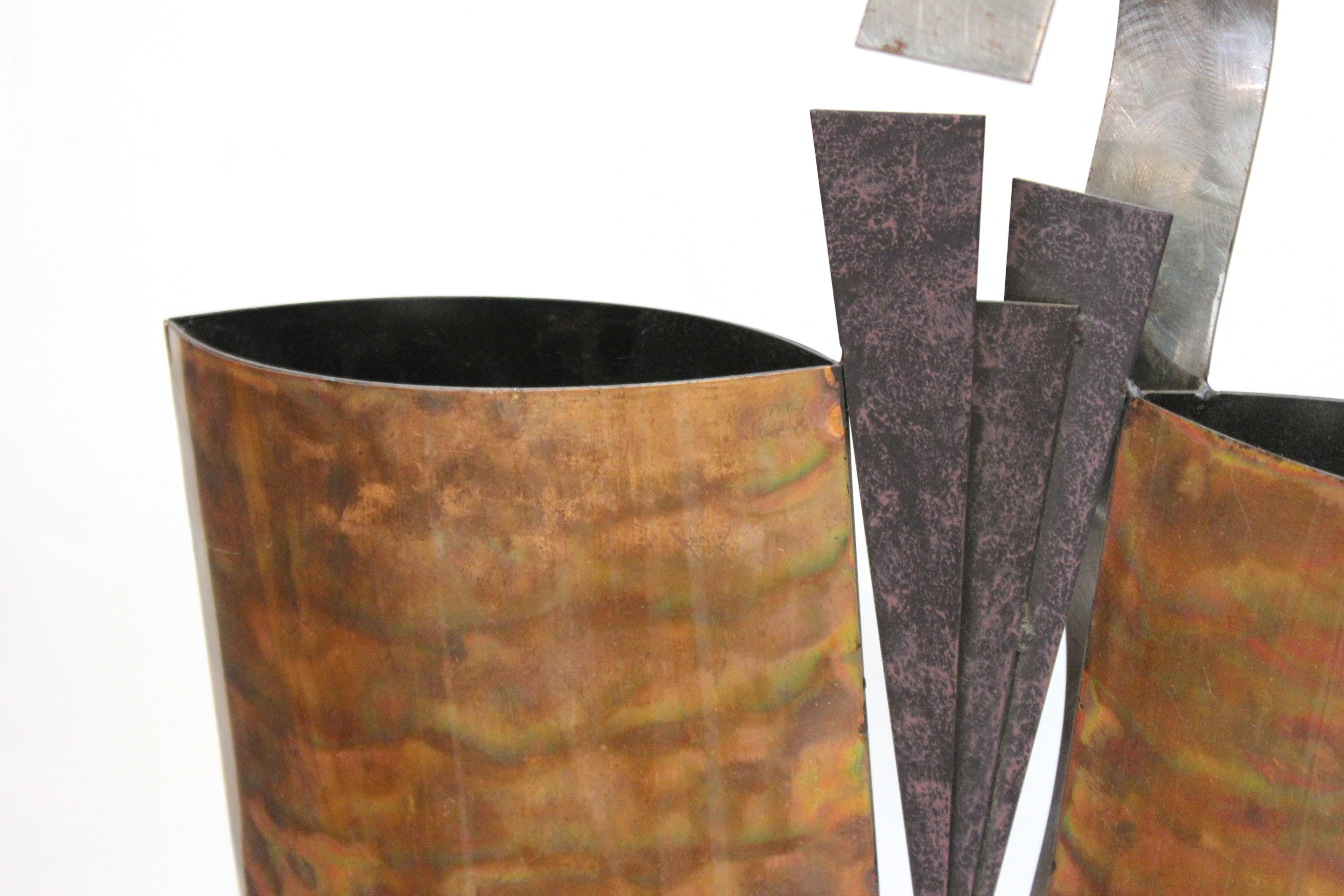 20th Century Modern Abstract Metal Tabletop Sculpture
