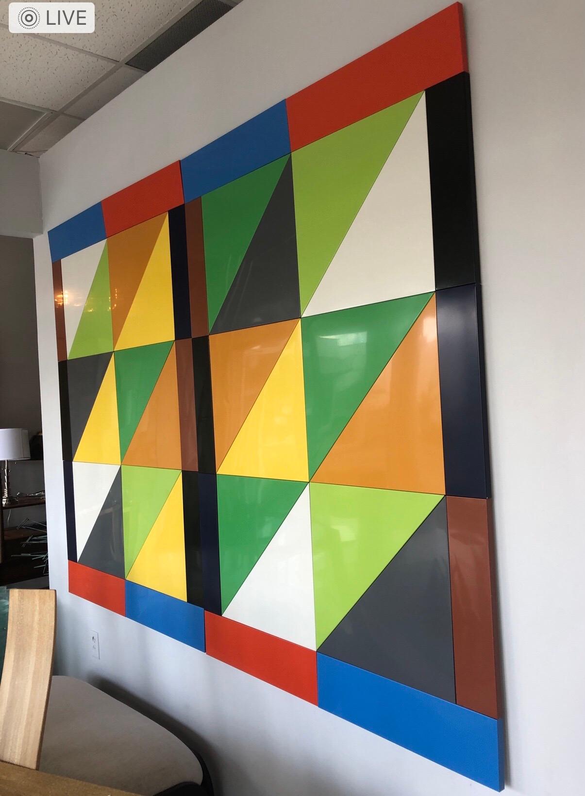 Modern Abstract Metal Wall Art, 1970s For Sale 5