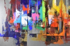 Modern Abstract Oil on Canvas Painting by Roy M. Steinberg