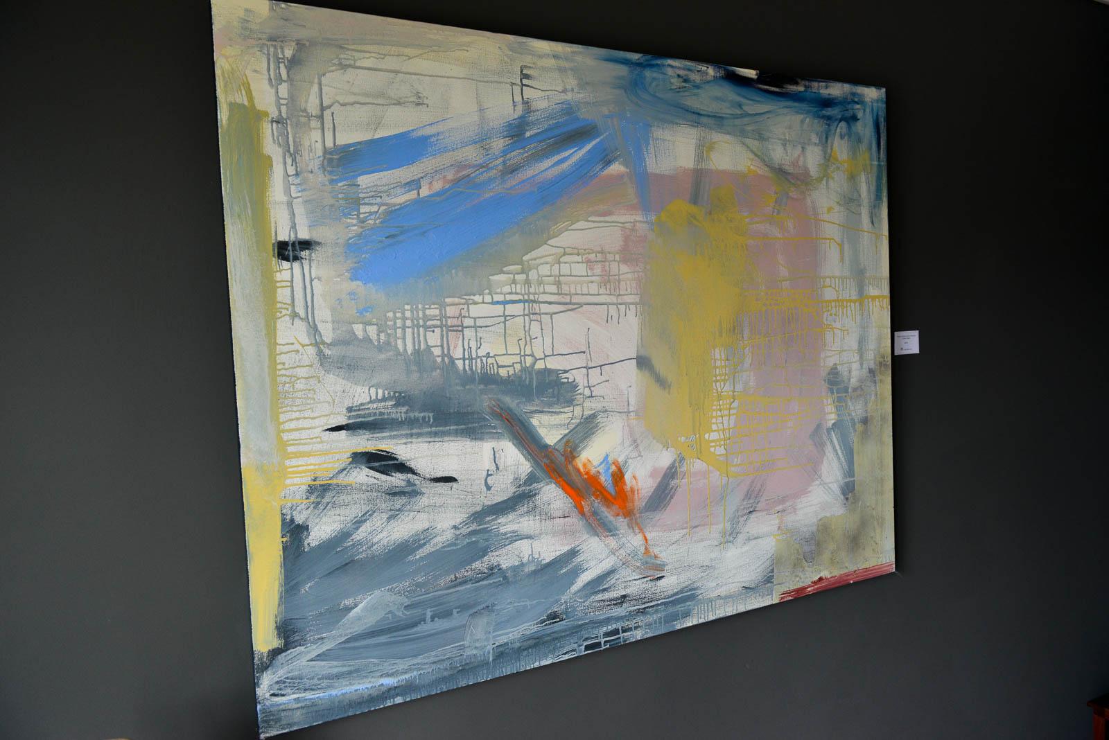 Modern Abstract Original Painting by Brandon Charles Weber In Excellent Condition In Costa Mesa, CA