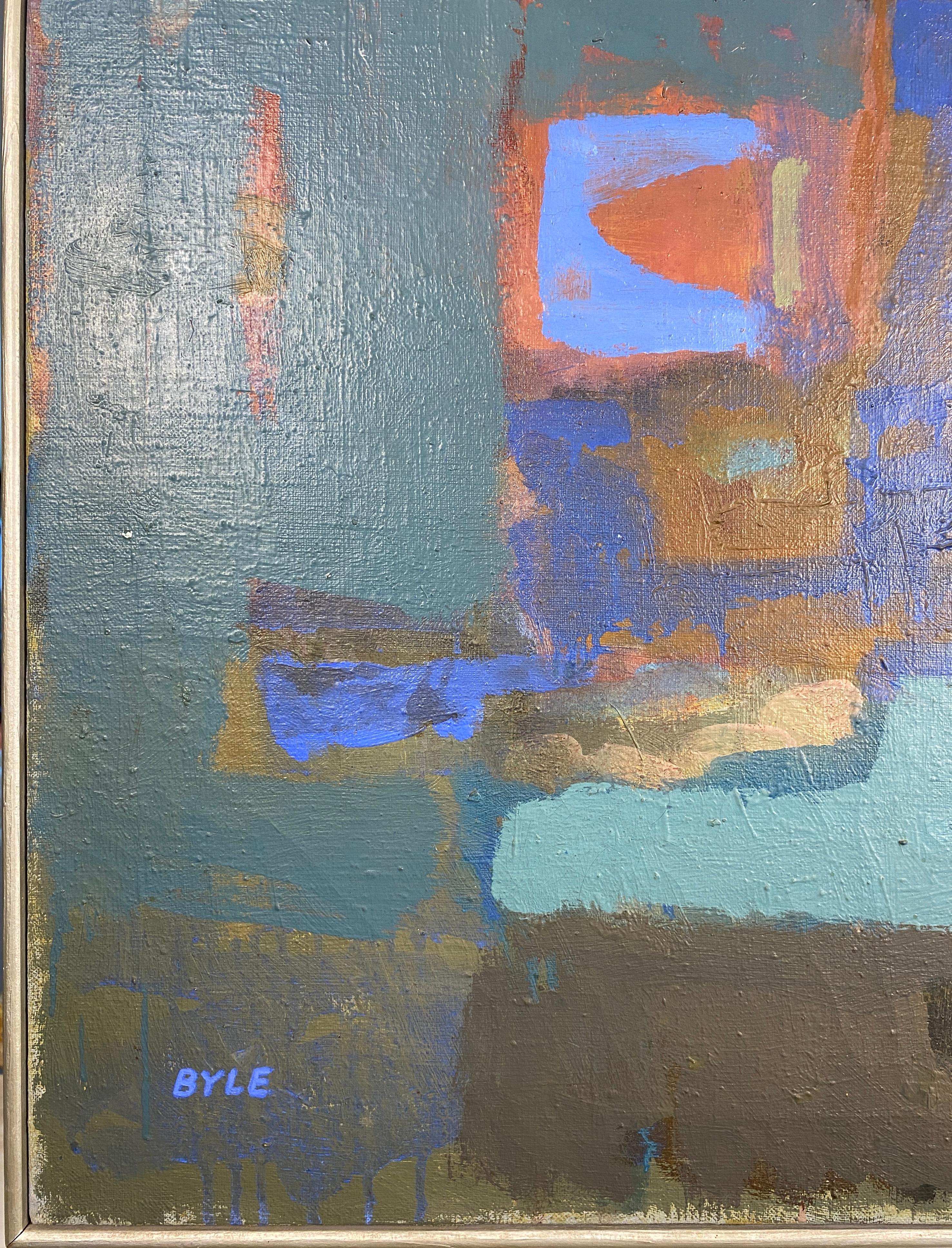 Moderno Pittura astratta moderna di John Byle in vendita