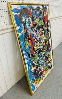 Modern Abstract Painting Signed R. Monti