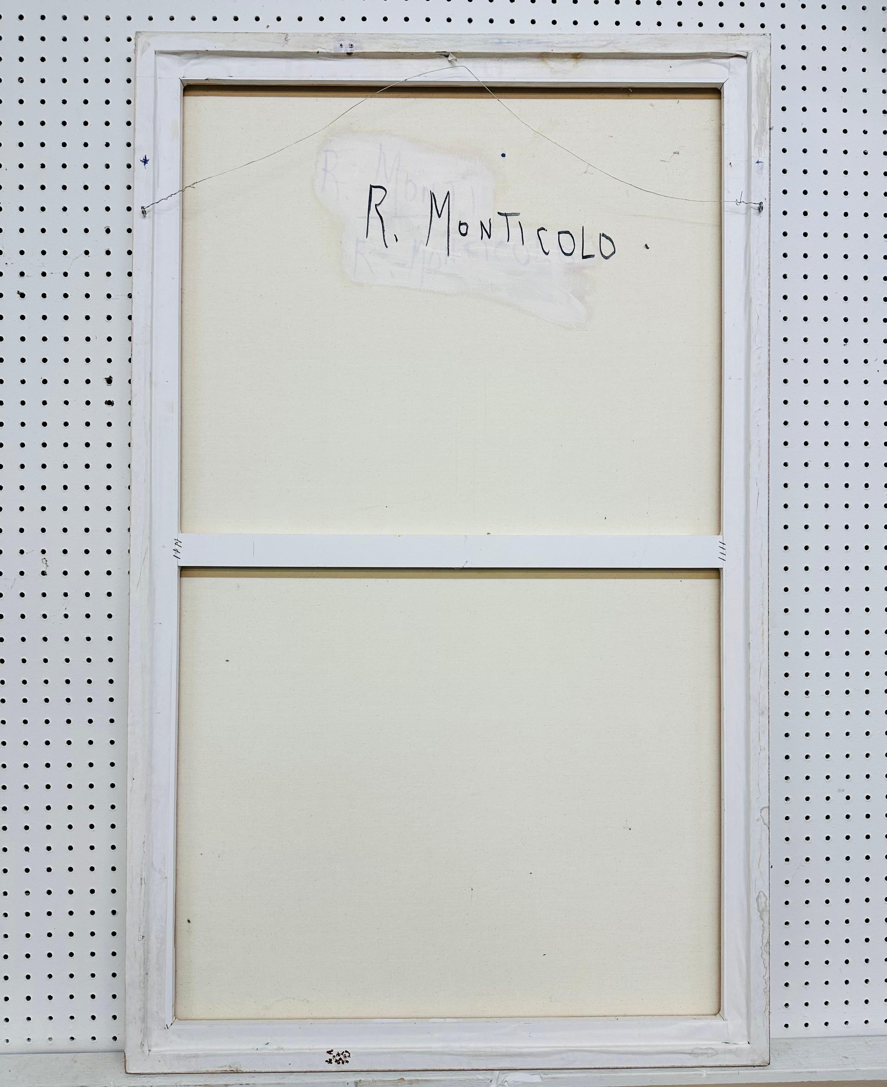Américain Peinture abstraite moderne signée R. Monti en vente