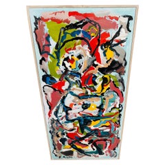 Modern Abstract Painting Signed R. Monti