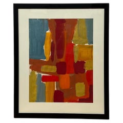 Vintage Modern Abstract Patchwork Gouache by Jae Carmicael