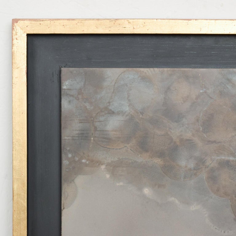 Modern Abstract Patinated Brass Bronze Metal Wall Artwork by Raul Monje