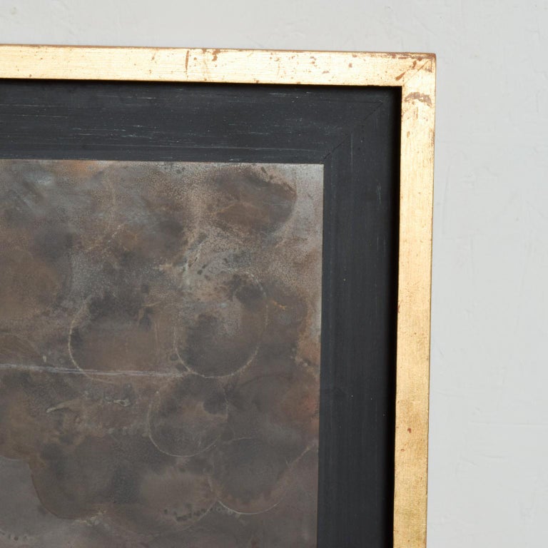 Modern Abstract Patinated Brass Bronze Metal Wall Artwork by Raul Monje