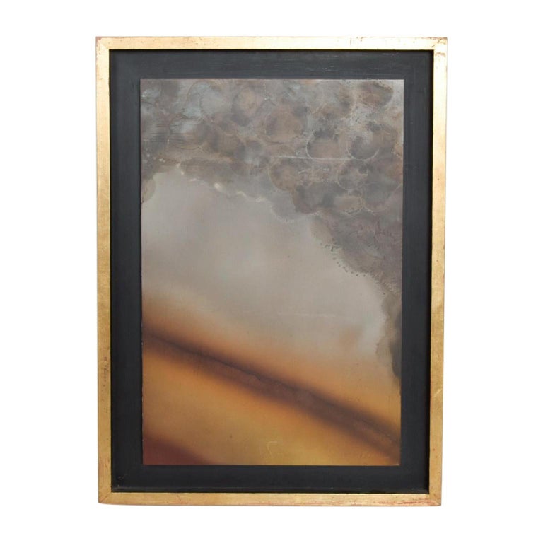 Modern Abstract Patinated Brass Bronze Metal Wall Artwork by Raul Monje