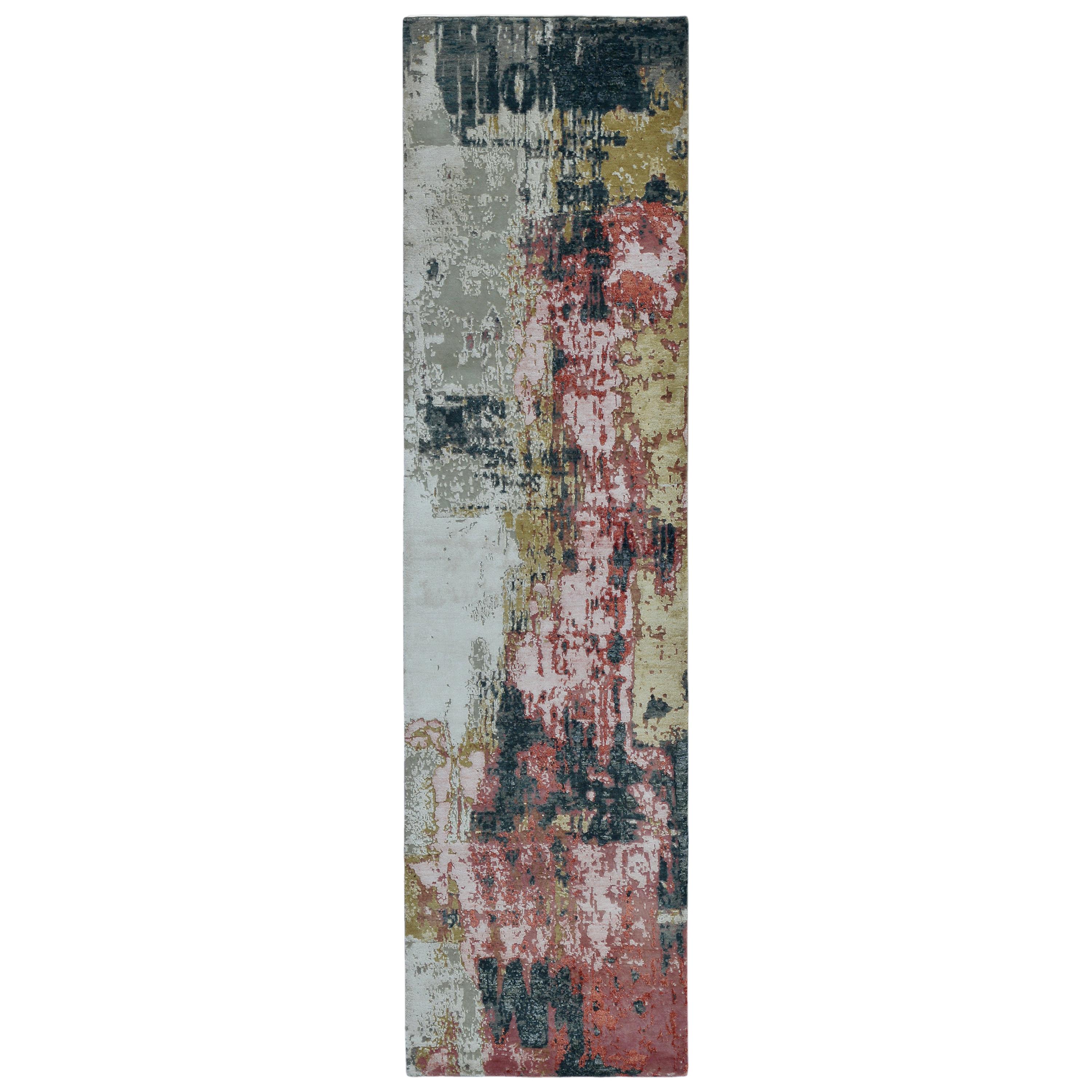 Rug & Kilim's Modern Abstract Rug with Gray and Beige Brown All-Over Pattern