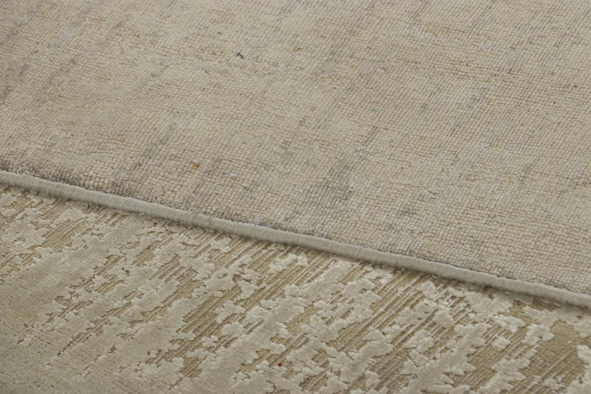 Alfombra de calle abstracta de gran tamaño Rug & Kilim en tonos beige-marrón Lana en venta