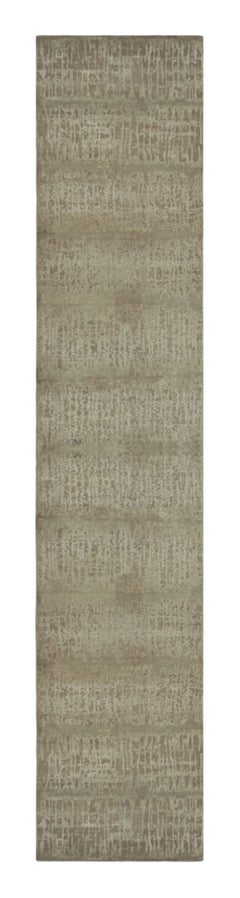 Rug & Kilim’s Oversized Abstract Runner Rug in Beige-Brown Tones