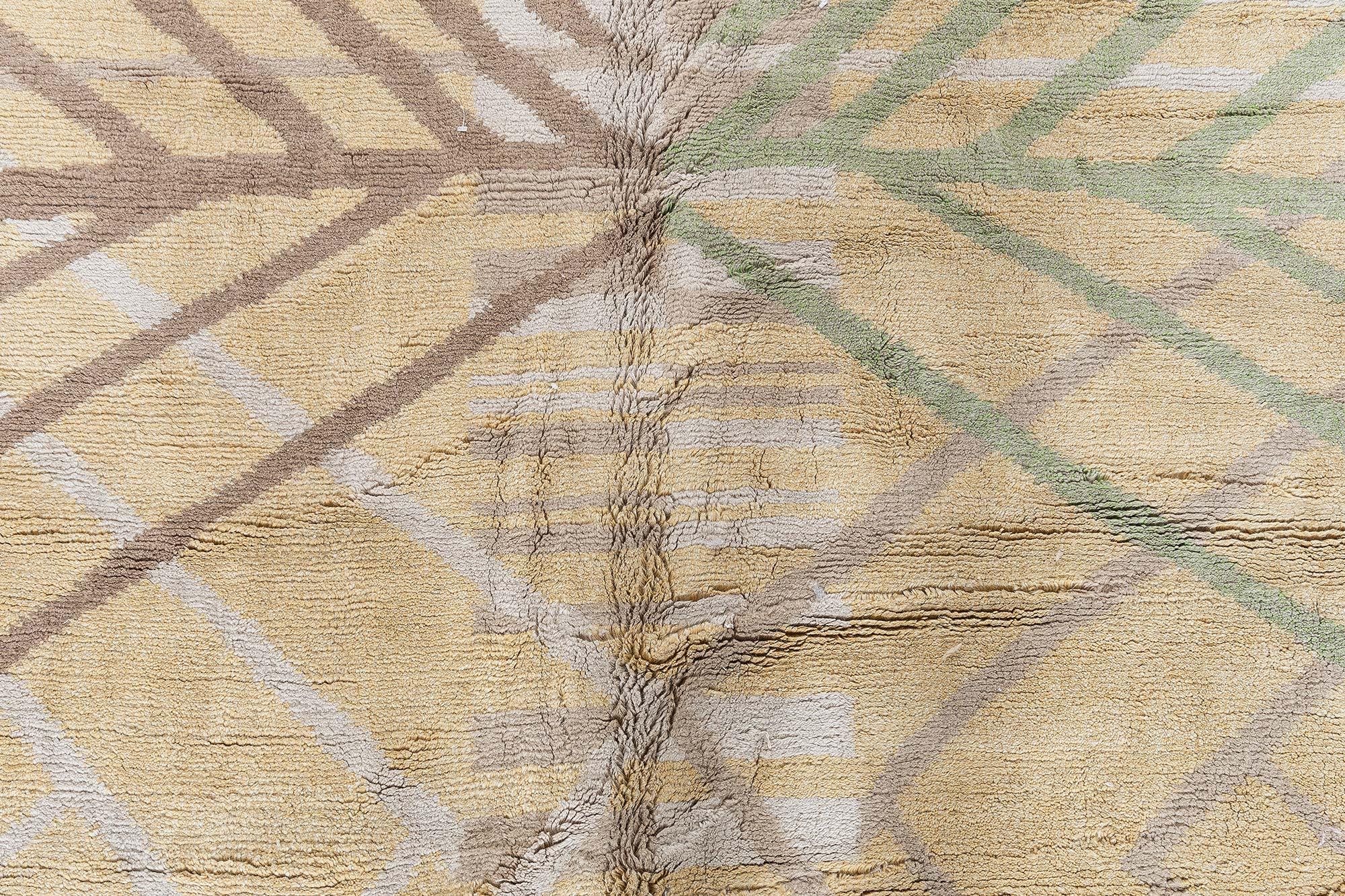 Moderner abstrakter skandinavisch inspirierter Wollteppich von Doris Leslie Blau im Zustand „Neu“ im Angebot in New York, NY